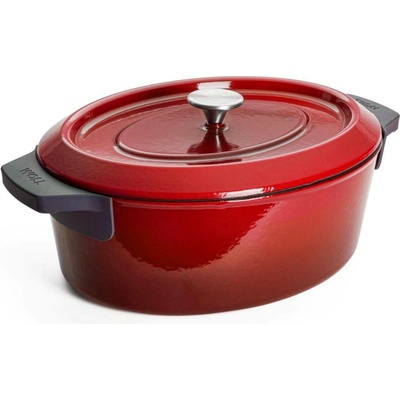 Litinový pekáč s víkem IRON 34 x 26 cm červený - WOLL