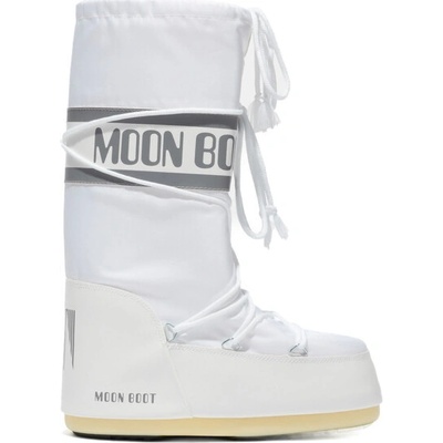 Moon Boot Biele snehule Icon Nylon