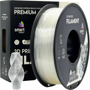 Съвместим Филамент PLA Silk Transparent черен 1.75mm (SmartPrint) (FG-S96-E1)