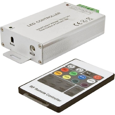 VIVALUX КОНТРОЛЕР ЗА LED ЛЕНТА RGB VIVALUX РАДИОЧЕСТОТЕН IP20 12V С ДИСТАНЦИОННО 85x52мм (VIV003631)