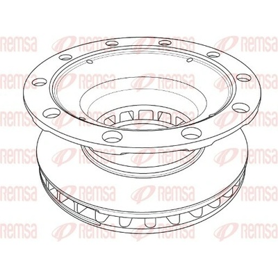 REMSA Brzdový kotouč Heavy Duty Brake Disc NCA1237.20