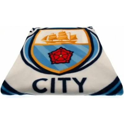 CurePink Fleece deka FC Manchester City Logo 125 x 150