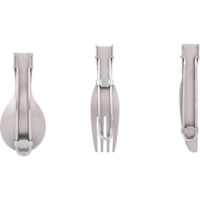 Keith sada titanového příboru 3-piece Folding Cutlery Set Ti5300