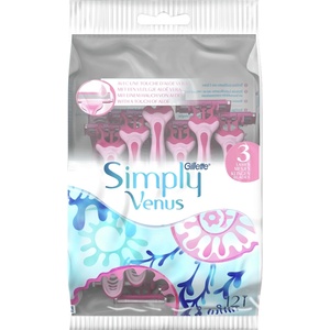 Gillette Simply Venus 3 Plus - самобръсначки 8+4 броя в торбичка