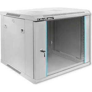  Комуникационен шкаф за стена Qoltec 19 9U (600x500), Сив | 54486 (54486)
