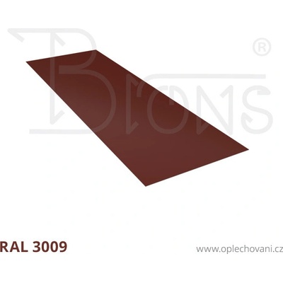 Brons Rovinný plech 650 x 2000 mm červenohnědá