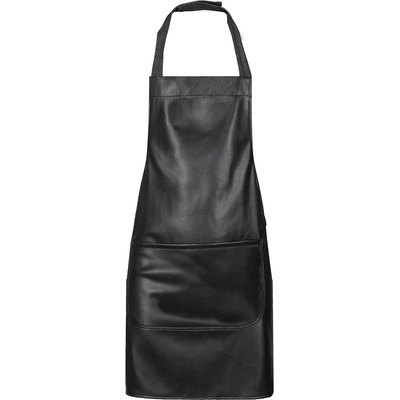 Toma Barmanská zástěra vysoká černá/eko kůže T-1806