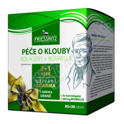 PRIESSNITZ Kolagény + Boswellia Starostlivosť o kĺby 90+30 tabliet