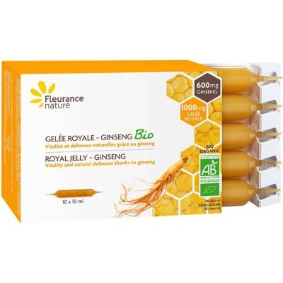 Fleurance Nature Био пчелно млечице и азиатски женшен, 10 ампули, Fleurance Nature (131063 (03106) FN)