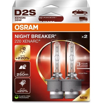 Osram xenonová výbojka D2S 66240XN2-2HB NIGHT BREAKER LASER +220% BOX