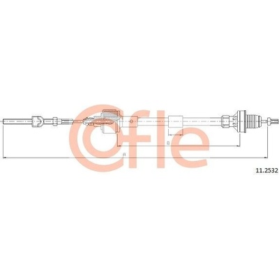 Tažné lanko, ovládání spojky COFLE 11.2532