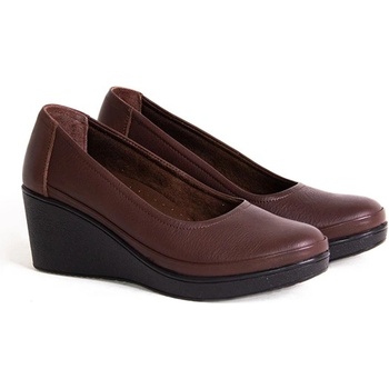 Jacket Club Дамски обувки от естествена кожа 2300 - Кафяви #319011 (319011_Кафяво)