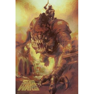 Plakát 61x91,5cm - Star Wars - The Book of Boba Fett - Rancor Ride