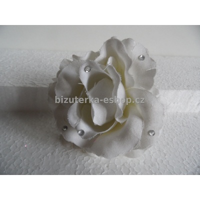 Bizuterka-eshop.cz květ bílý BZ-03437