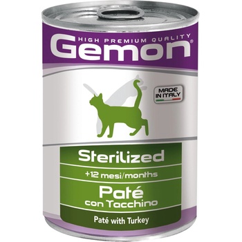 Gemon cat patÉ sterilized with turkey - консерва за кастрирани котки с Пуйка - 400гр