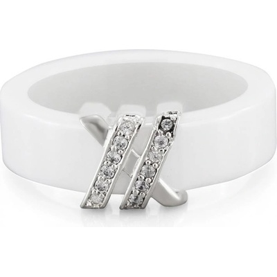 MPM prsten z chirurgické oceli Ring 7833 Ceramic