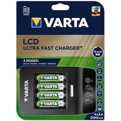 Varta LCD Ultra Fast Charger+ 57685101441 – Hledejceny.cz