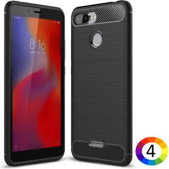 Image 1 of Xiaomi Redmi 6 Удароустойчив Carbon Fiber Калъф и Протектор