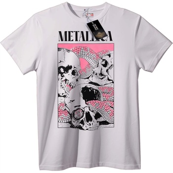 NOONEBRAND Тениска Metallica Змийски Череп - M, Black