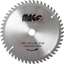 MAGG pilový kot. 160x2,6x20 / 50 zubů - střídavě trapézové