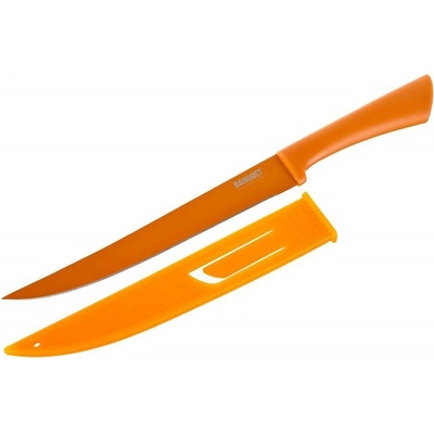 Banquet Nerezový porcovací nôž s nepriľnavým povrchom FLARET 33,5 cm oranžová