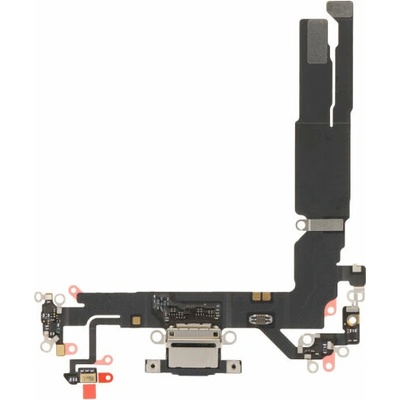 Apple iPhone 17 - Nabíjecí Konektor + Flex Kabel (Black), Black