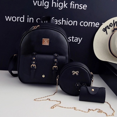 Дамска раница сет 3 части | Кожени раници дамски