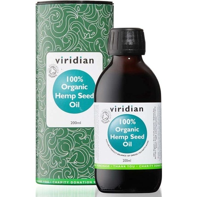 Viridian Hemp Seed Oil Konopný olej Organic 200 ml