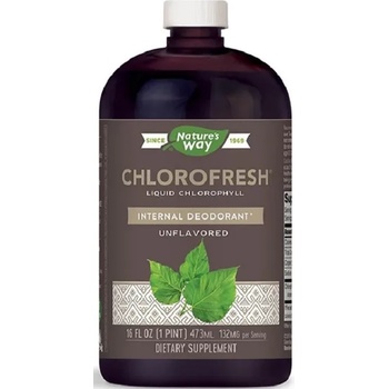 Nature's Way Chlorofresh Liquid Chlorophyll, неовкусен, 473 ml, Nature’s Way (3502)