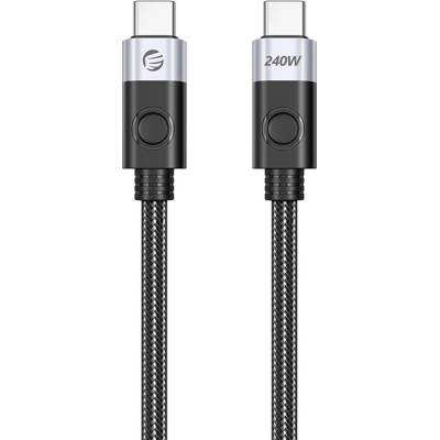 Orico CC240 USB-C na USB-C 240W USB4 40Gb/s 8K 60Hz 0,5m černý