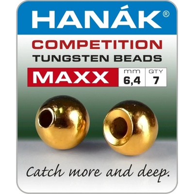 Hanák Competition Tungstenové Hlavičky MAXX 6,4 mm Zlaté