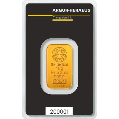 Argor-Heraeus zlatá tehlička 10 g