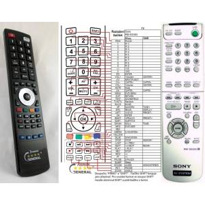 GENERAL SONY RM-SS300 - съвместимо дистанционно управление на марката General (RM-SS300) Дистанционно
