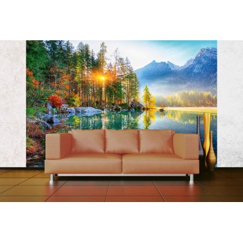 DIMEX ART s. r. o Самозалепваща се флизелинова фототапета езеро хинтерзее 375 x 250 см