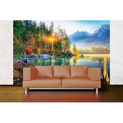 DIMEX ART Самозалепваща се флизелинова фототапета езеро хинтерзее 375 x 250 см