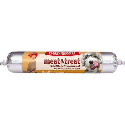Fleischeslust meat & treat saláma na výcvik Hydinové 6 x 80 g