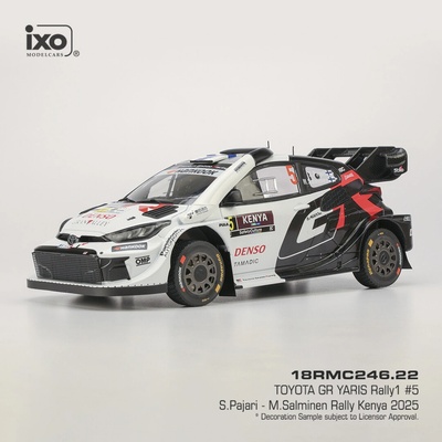 Toyota GR Yaris Rally1 Rally Kenya 2025 5 Pajari Salminen IXO 1:18