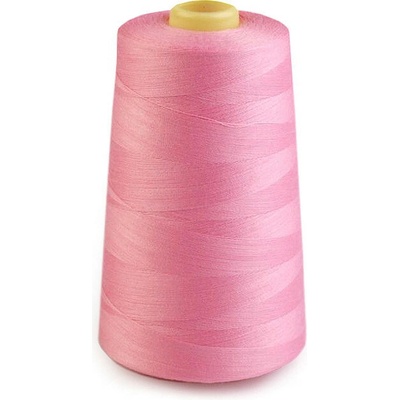 Polyesterové nitě pro overlocky i klasické šití návin 5000 yards PES 40/2 Candy Pink 1 ks