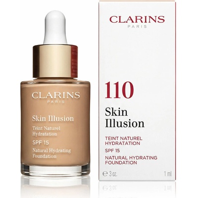 Clarins Skin Illusion Natural Hydrating Foundation Spf15 primer 110 Honey 30 ml