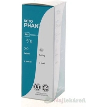 Ketophan diagnostické prúžky na moč 1x50 ks