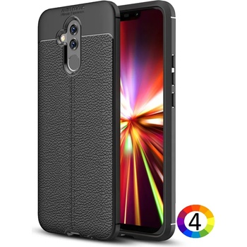 Image 1 of Huawei Mate 20 Lite Удароустойчив Litchi Skin Калъф и Протектор