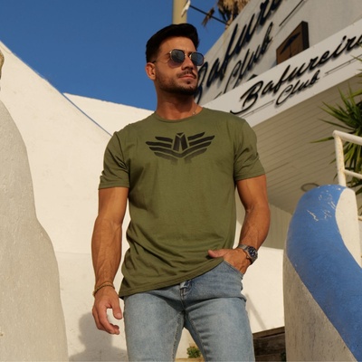 Iron Aesthetics Pánske športové tričko Break zelené