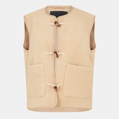 Threadbare Елек Threadbare Women's TB Itoje Lightweight Quilted Gilet - Ecru