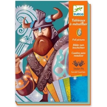 Djeco DJ09512 Metalické obrázky Vikingovia