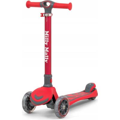 Milly Mally Scooter Boogie LED červená