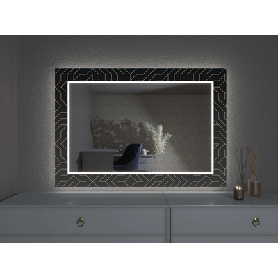 Artalo LED zrkadlo s dekorom D11 70 x 140 cm