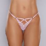 Allure Do Not Disturb Lace Thong Pink