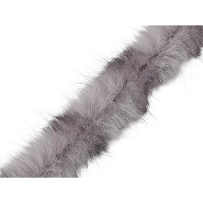 Všívací oděvní / dekorační kožešina kulatá zvířecí vzor šíře 4,5 cm Varianta: šedá, Balení: 1 m 60987/157877/282378
