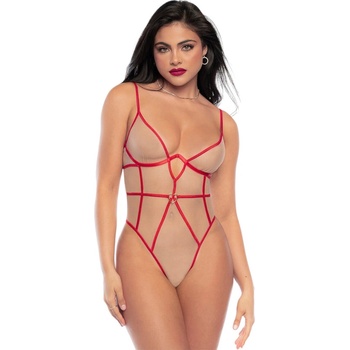 Mapalé - Strappy Bodysuit Red-Natural