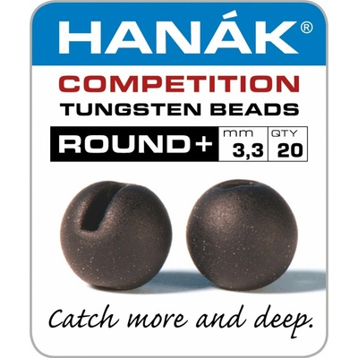 Hanák Competition Tungstenové Hlavičky Round+ Matně Hnědá 10ks 4,6mm